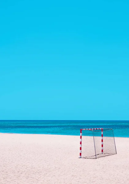 Óceánra Néző Strandfoci Nyaralás Utazás Pihenés Kanári Sziget — Stock Fotó