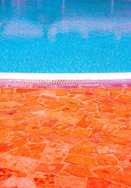 Mode Tropische Minimale Locatie Zwembad Relaxruimte Reisesthetiek Behang — Stockfoto