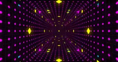 4K animasyon döngüsü. Soyut hareket kristal arka plan. Tasarım ve müzik için ideal yaratıcı modern duvar kağıdı