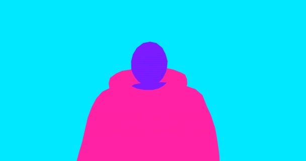 Loopas Animation Abstrakt Rörelse Kristall Bakgrund Idealisk Kreativ Modern Tapet — Stockvideo