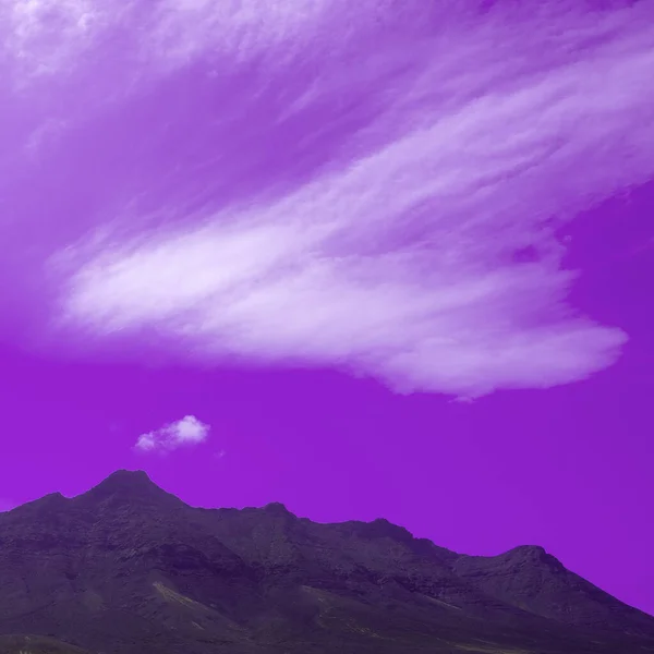 Vackert Surrealistiskt Landskap Vulkaner Och Öken Resekoncept Kanarieöarna — Stockfoto
