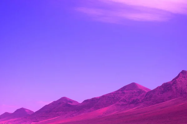 Gyönyörű Szürreális Táj Vulkánok Sivatag Utazási Koncepció Kanári Szigetek — Stock Fotó