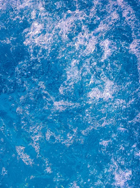 Stijlvolle Blauwe Water Textuur Achtergrond Een Bubbelbad Trendy Verticale Natuur — Stockfoto