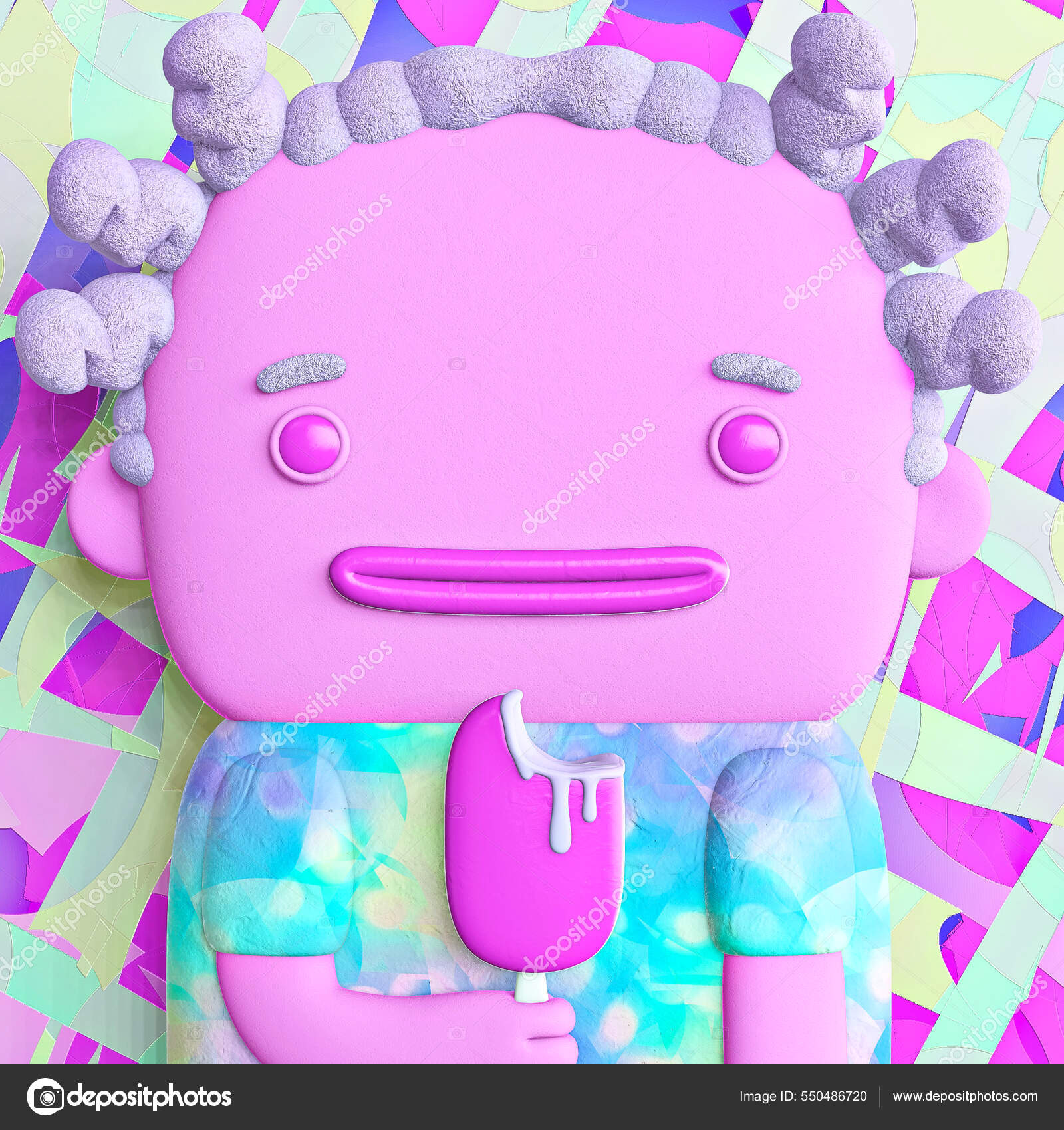 Funny Avatar Futuristic Cyberchild Ice Cream Concept Video Games Nft —  Stock Photo © Porechenskaya #550486720