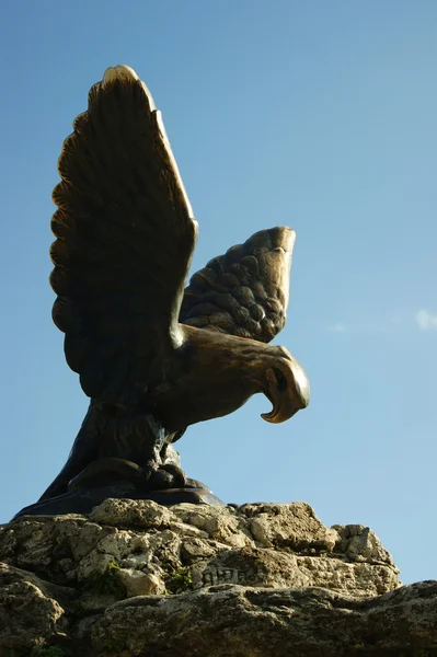 Eagle monument Rechtenvrije Stockafbeeldingen