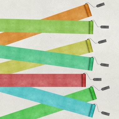 geri dönüştürülmüş kağıttan yapılmış boya silindiri