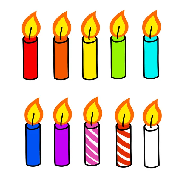 Candle cartoon — Stock Vector