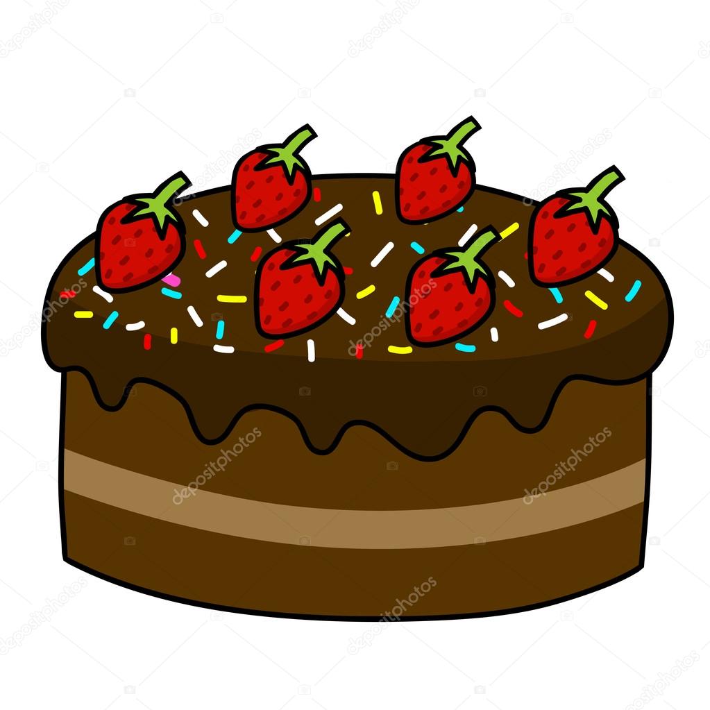 Pastel de dibujos animados vector, gráfico vectorial © kanate imagen ...