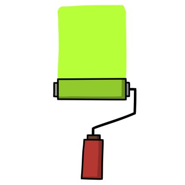 çizgi film yazmaya çalışırken boya el.