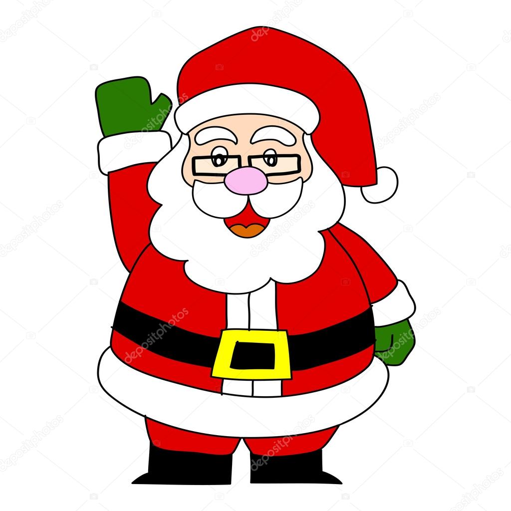 Dibujos animados Santa Claus vector, gráfico vectorial © kanate imagen