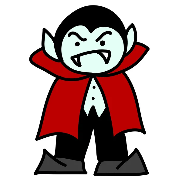 Prince Dracula on a white background vector illustration cartoon — Stockvector