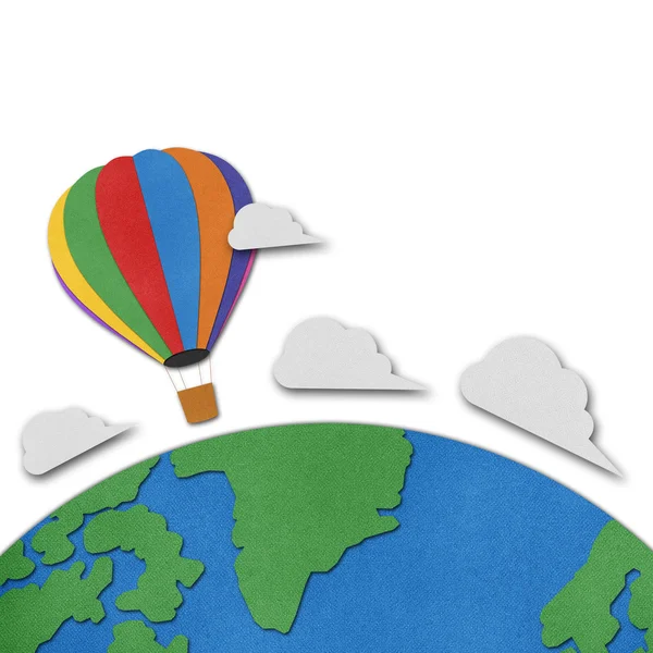Ballon Recycling Papier Hintergrund — Stockfoto