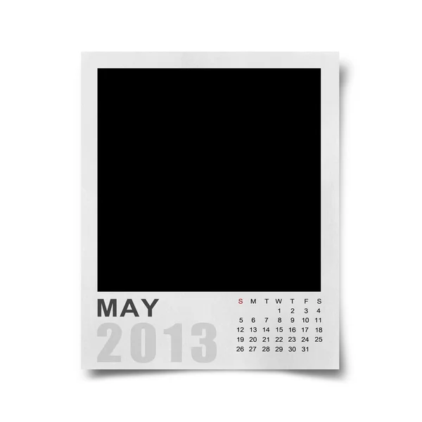 Calendar 2013 on photo background . — Stock Photo, Image