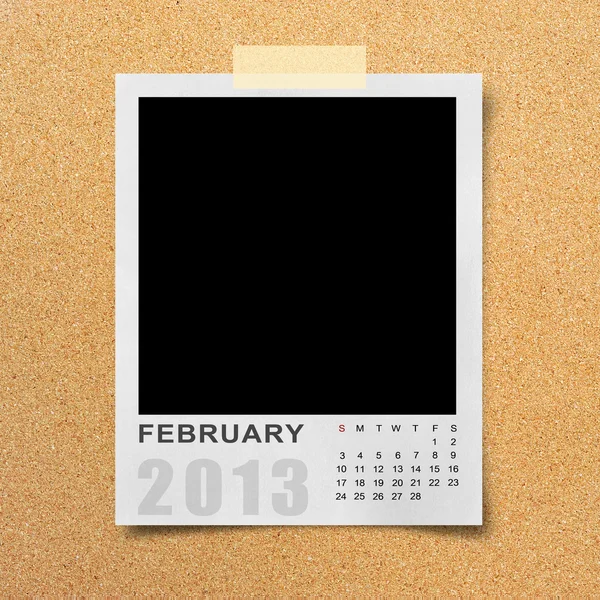Kalendář 2013 na fotografické pozadí . — Stock fotografie