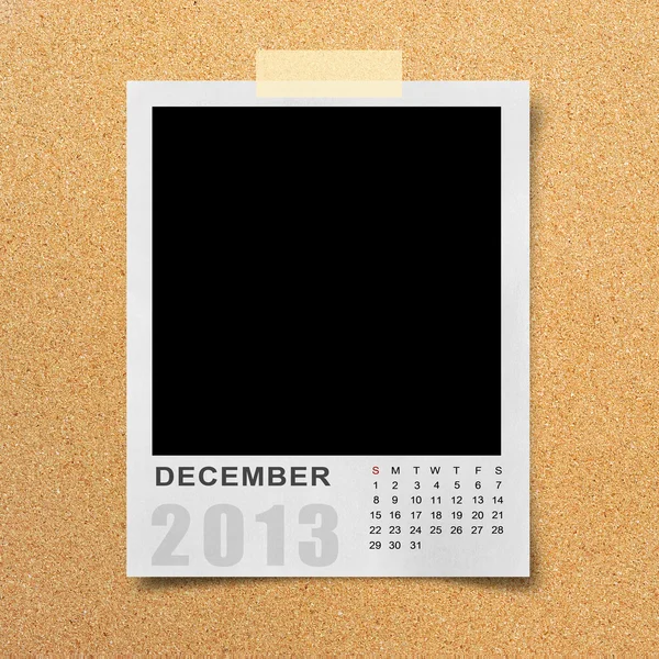 Kalender 2013 på foto som bakgrund . — Stockfoto