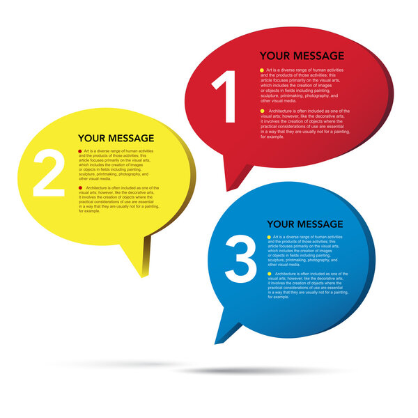 Абстрактный 3D-пузырь речи
.