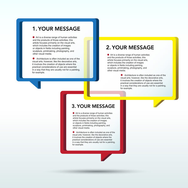 Абстрактный 3D-пузырь речи
.