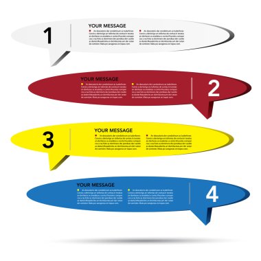 3D konuşma balonu arka plan.