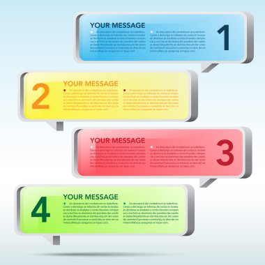 3D konuşma balonu arka plan.