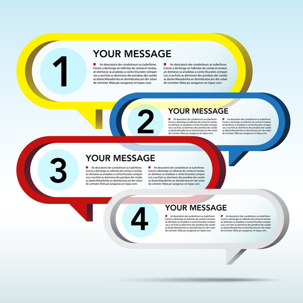 Абстрактный 3D-пузырь речи
.