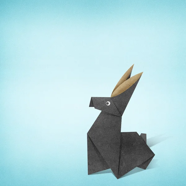 Origami rabbit made from Recycle Paper — Stock Photo, Image