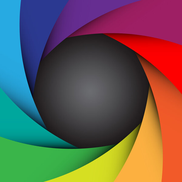 Colorful camera shutter background,Illustration eps10