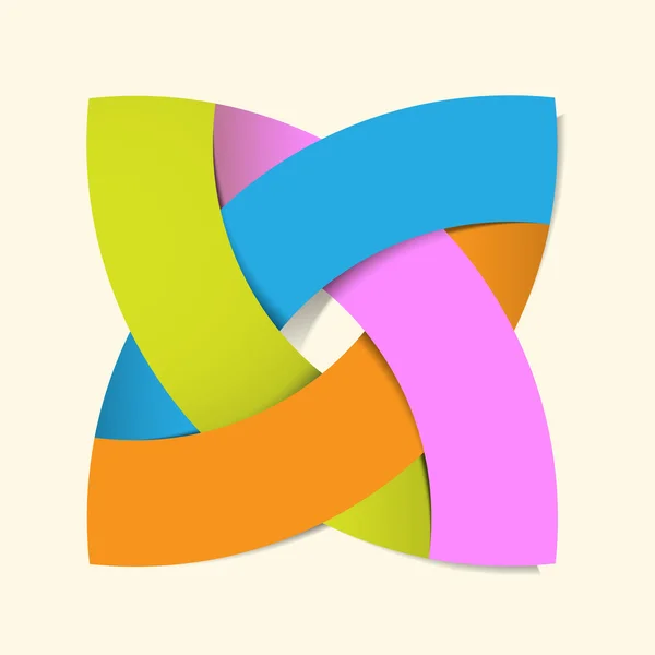 Abstraktní origami nápisu pozadí — Stockový vektor