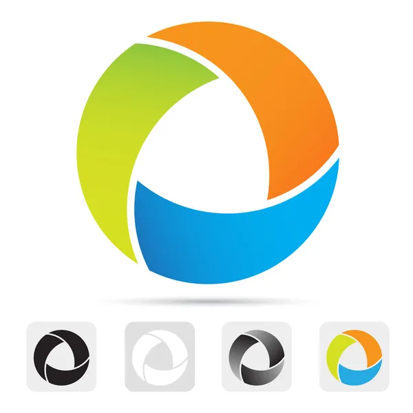 soyut renkli logo, tasarım öğesi
