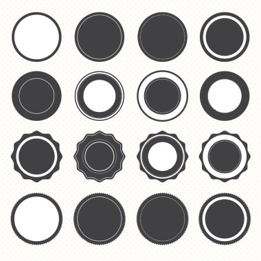 Retro Vintage Rozetleri ve Etiketleri