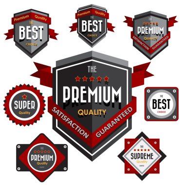 retro vintage rozetleri ve labels.eps10