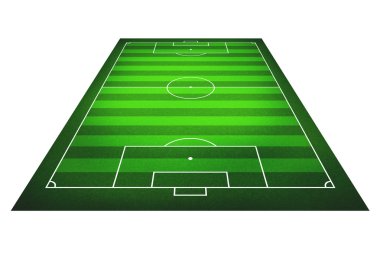 Bir futbol sahası çizimi