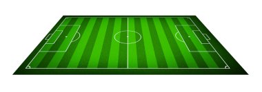 Bir futbol sahası çizimi