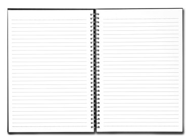 notebook on white clipart