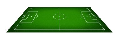 Bir futbol sahası çizimi
