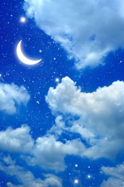 gece gökyüzünde yıldız.