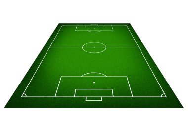 Bir futbol sahası çizimi