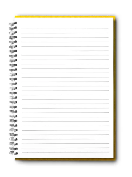 Notebook on white — Stock Photo, Image