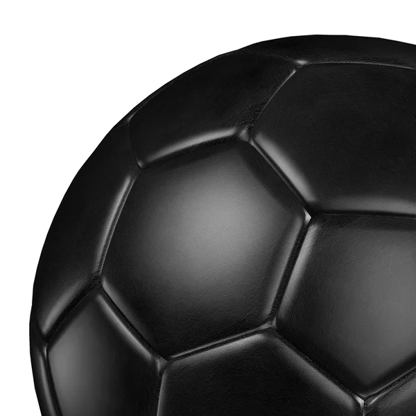 3d renderização de uma bola de futebol. (Textura em couro  ) — Fotografia de Stock