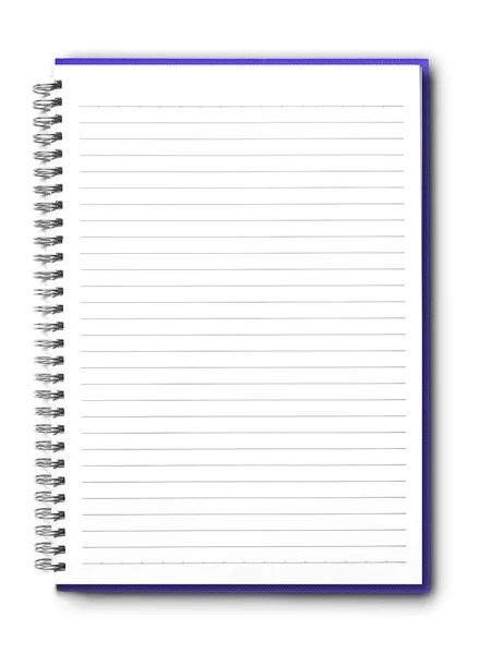 Cuaderno sobre blanco — Foto de Stock