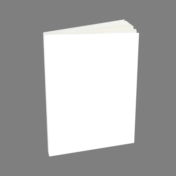 Blank book with white cover — Stock Photo, Image
