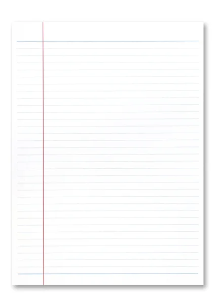 Notebook paper. — Stock Photo, Image
