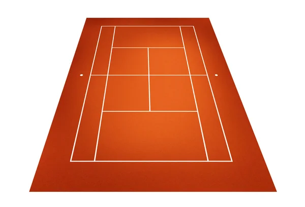 Ilustracja kort tenisowy — Zdjęcie stockowe
