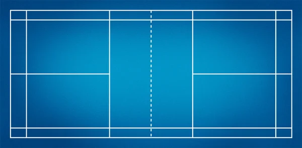 Badmintonový kurt — Stock fotografie