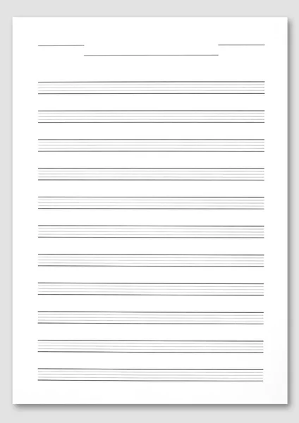 Music score paper. — Stock Photo, Image