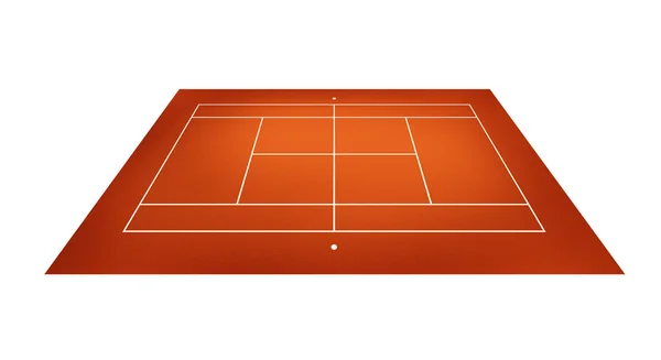 Иллюстрация теннисного корта — стоковое фото