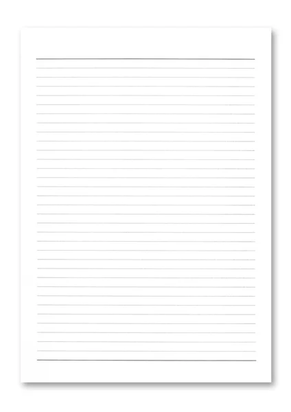 Papel de caderno . — Fotografia de Stock