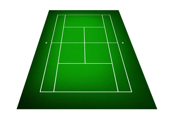 Illustrazione del campo da tennis — Foto Stock