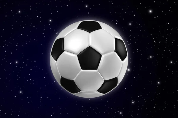 Fútbol en la galaxia oscura . —  Fotos de Stock