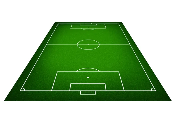 Illustration of a soccer field — Stock Photo, Image