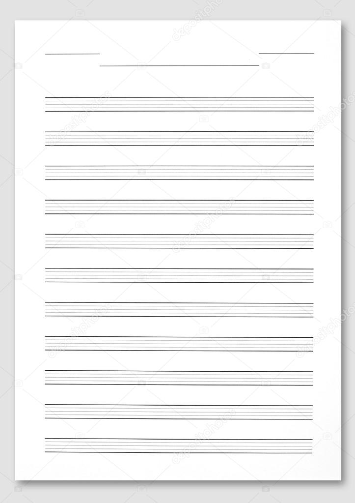 score paper music